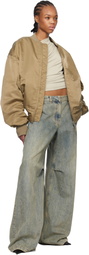 Entire Studios Khaki Broad Bomber Jacket