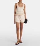 The Upside Freida knitted striped cotton top