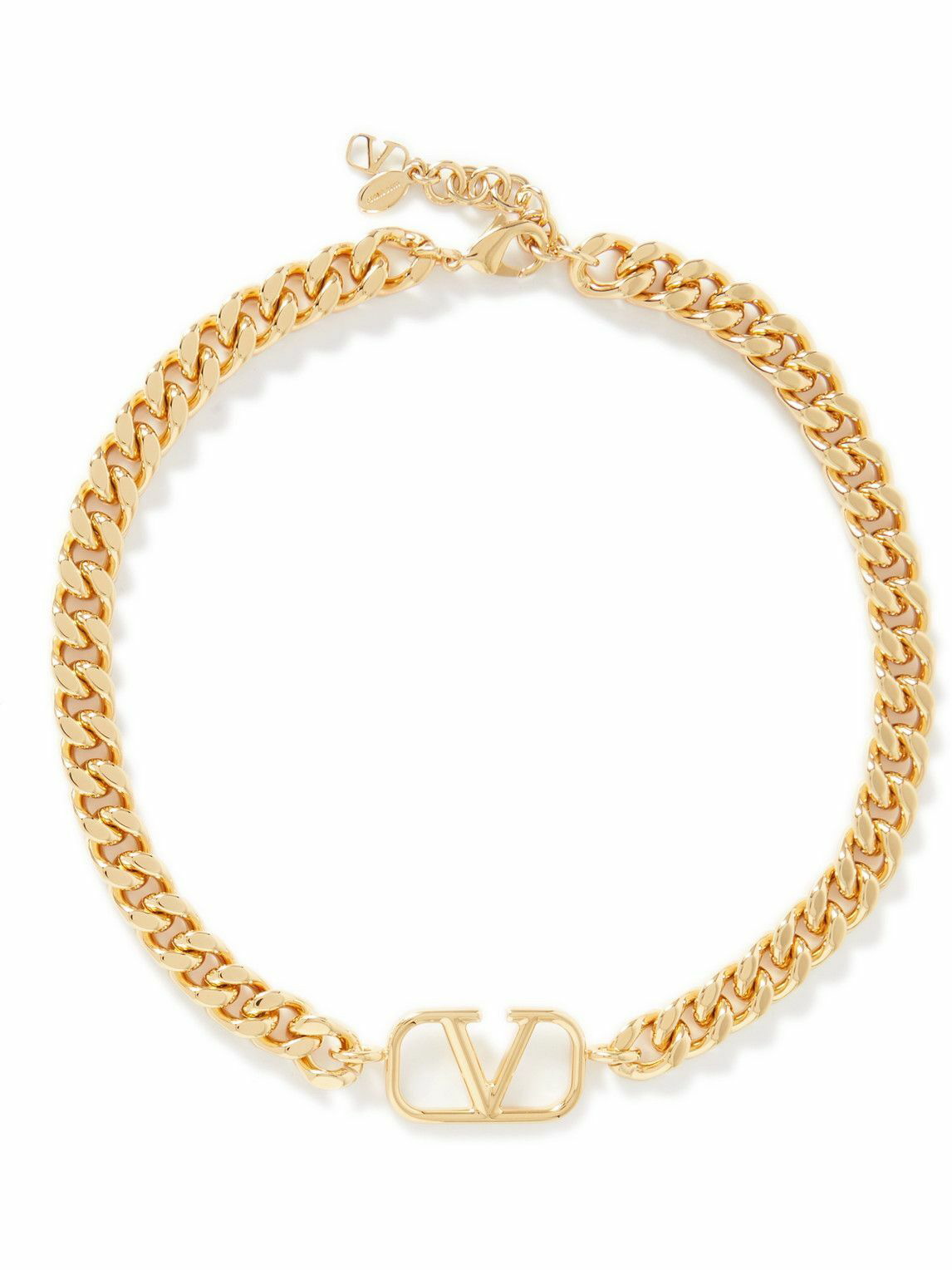 Valentino Garavani - VLOGO Gold-Tone Chain Necklace Valentino Garavani