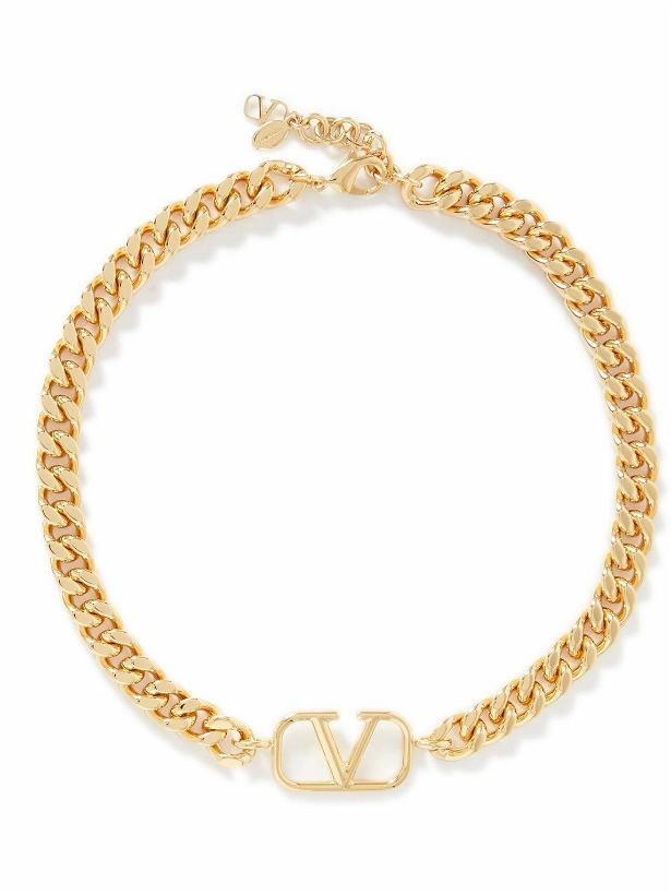 Photo: Valentino Garavani - VLOGO Gold-Tone Chain Necklace