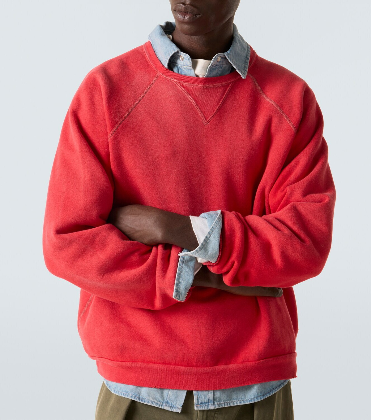 A.Presse Vintage cotton jersey sweatshirt