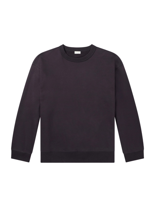 Photo: Dries Van Noten - Cotton-Jersey Sweatshirt - Blue
