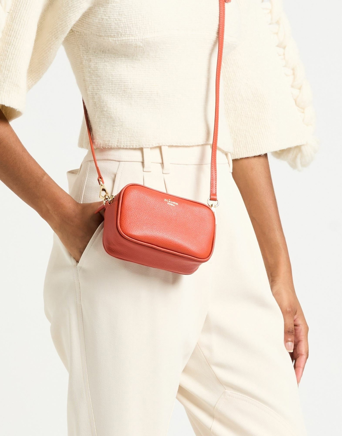 Kiton Womens Cross-body bag in Tomato red