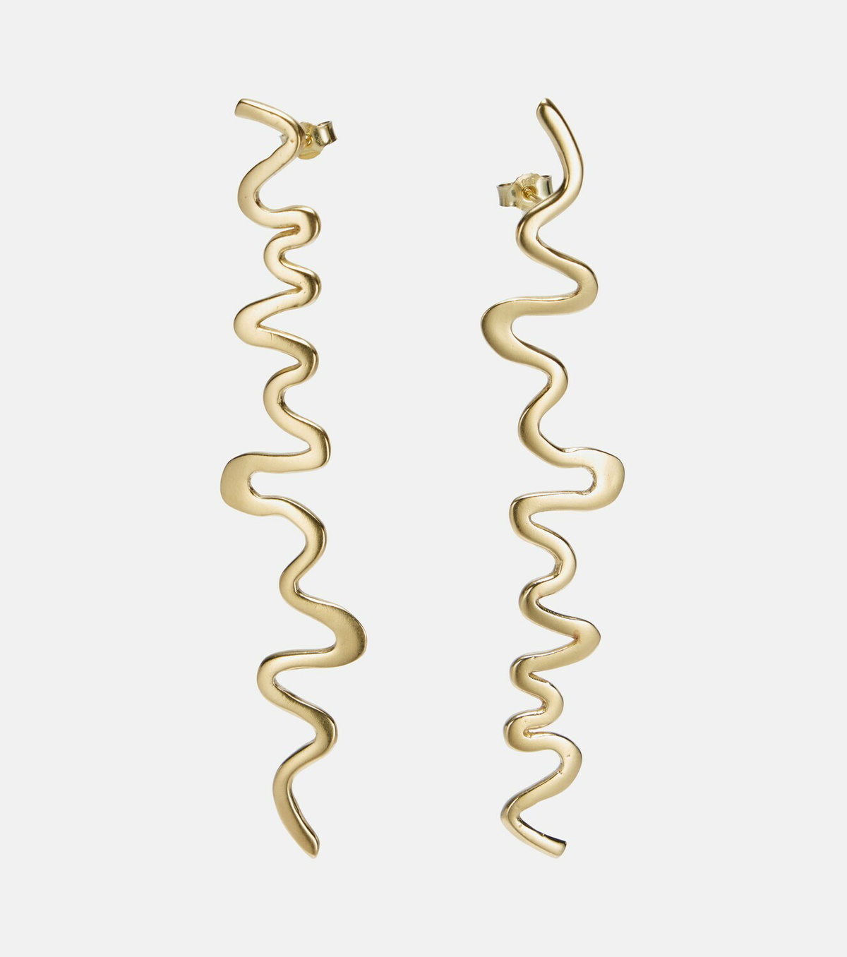 Ysso Shore 24kt gold-plated drop earrings