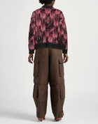 Manila Grace Womens Sweater in Salmon pink