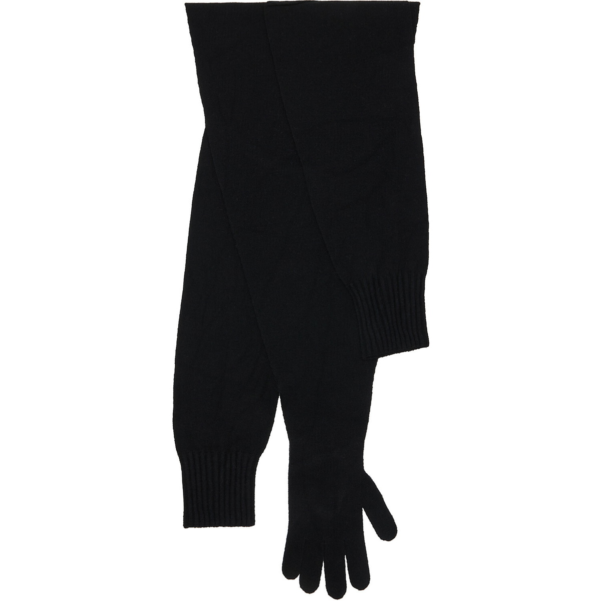 ISSEY MIYAKE Black November Sleeves Collection Stole Scarf