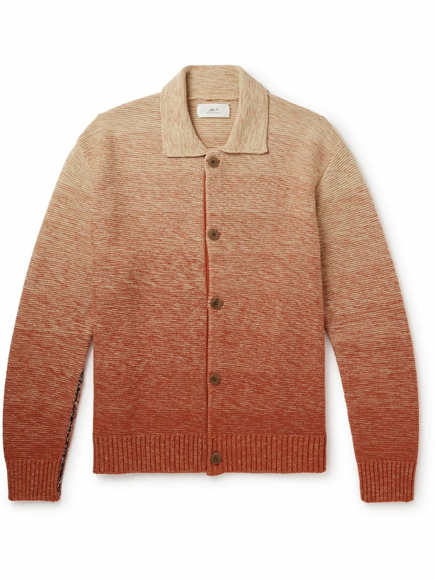 Photo: Mr P. - Dégradé Cotton Cardigan - Orange