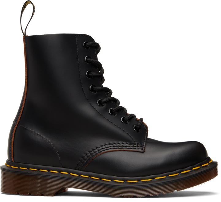 Photo: Dr. Martens Black 1460 Vintage 'Made In England' Lace Up Boots
