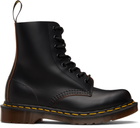 Dr. Martens Black 1460 Vintage 'Made In England' Lace Up Boots