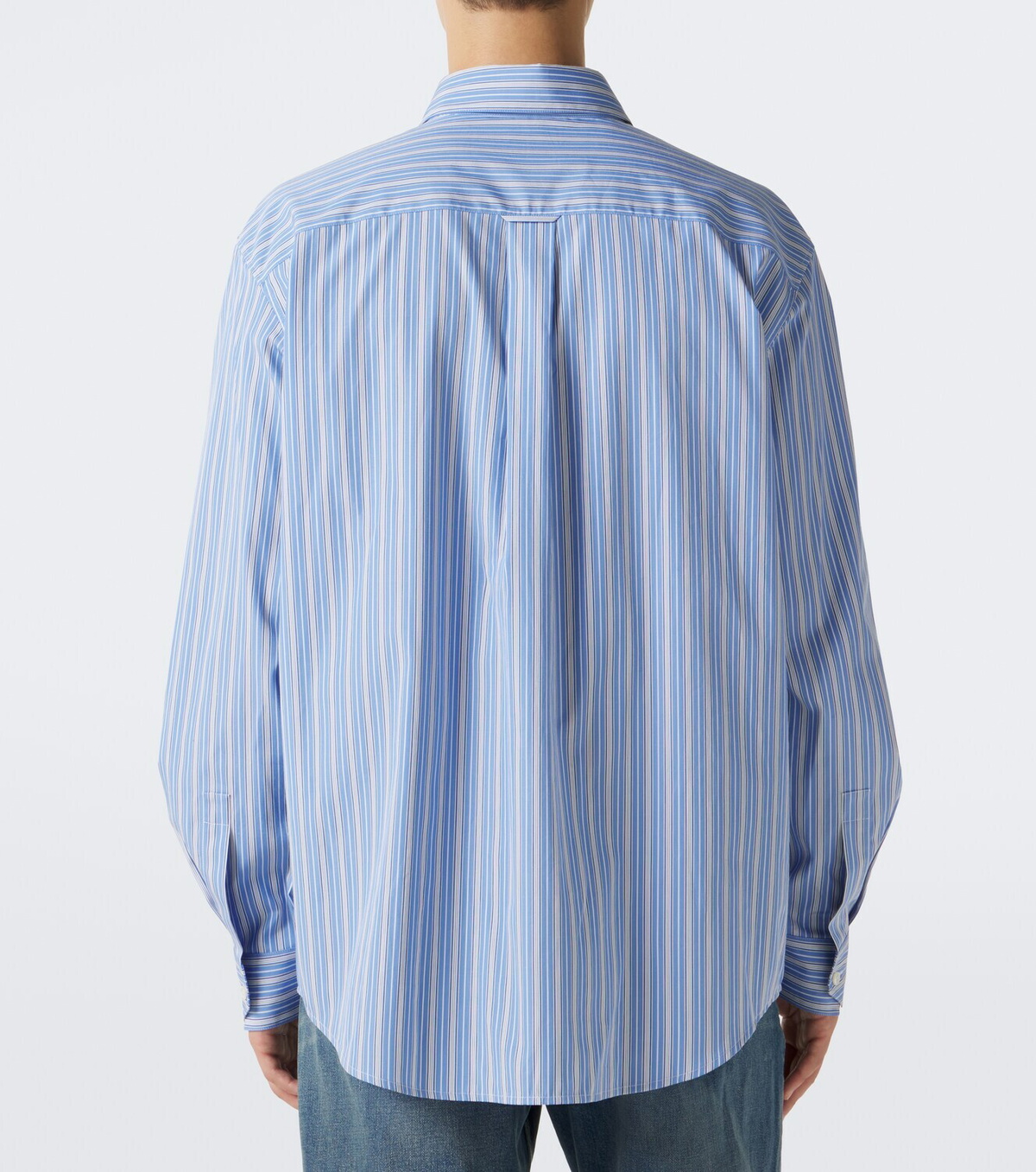 Saint Laurent Striped cotton poplin shirt
