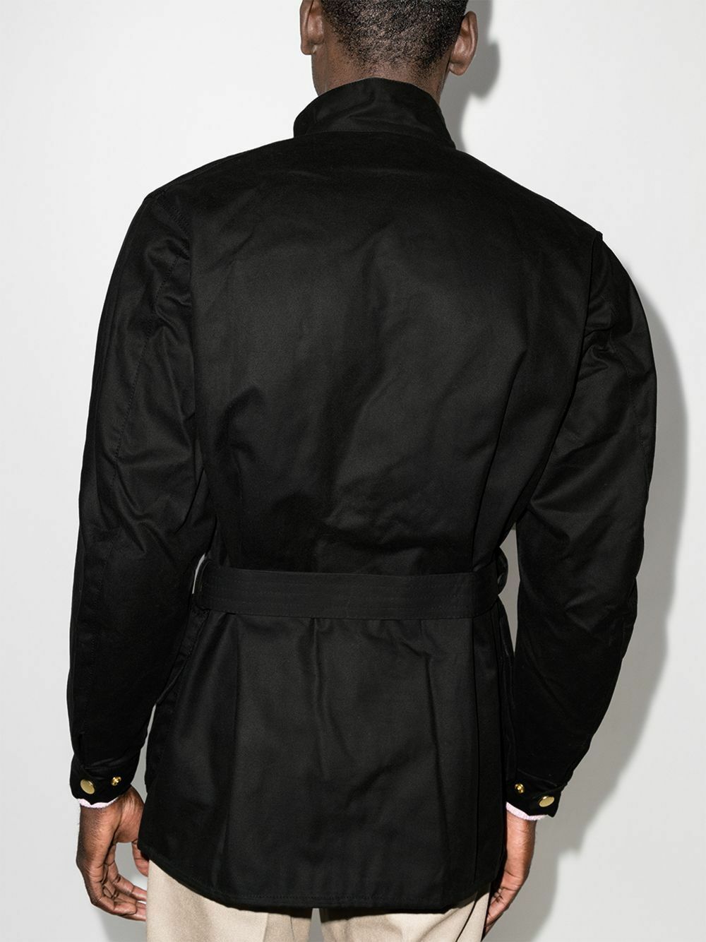 barbour single breasted coat 38 sage