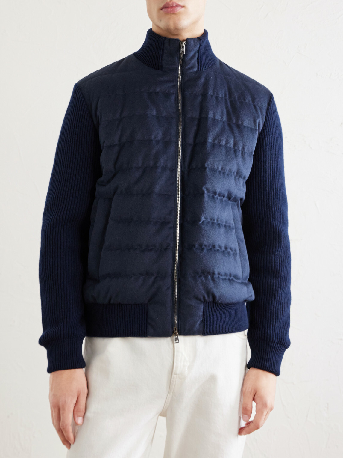Herno - Quilted Twill Down Jacket - Blue