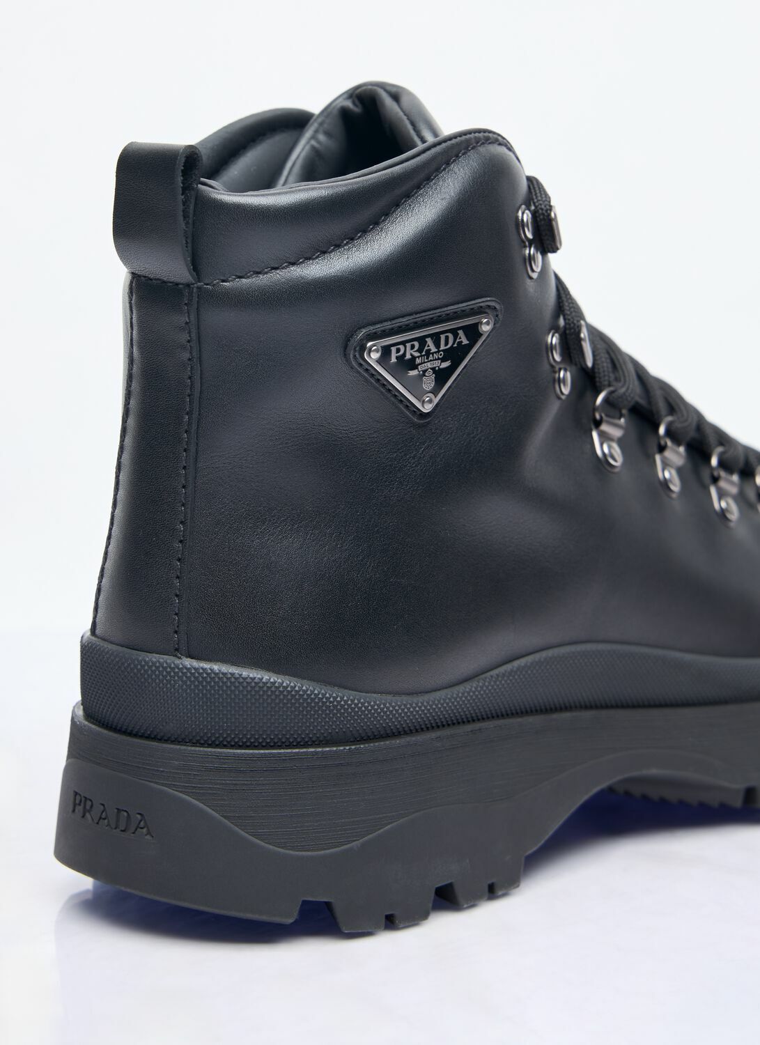 Prada Brixxen Lace-Up Boots
