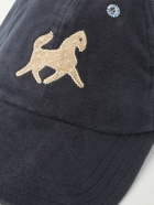 Drake's - Appliquéd Cotton-Moleskin Baseball Cap