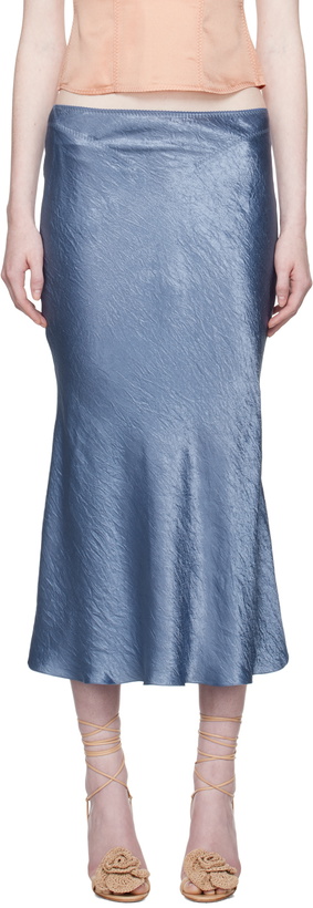 Photo: Anna October Blue Sandra Midi Skirt