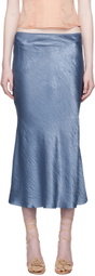 Anna October Blue Sandra Midi Skirt
