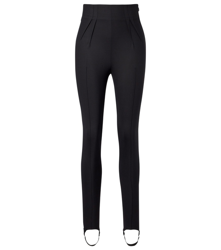Photo: Mugler Wool-blend stirrup leggings