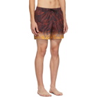 Dries Van Noten Brown Floral Swimsuit