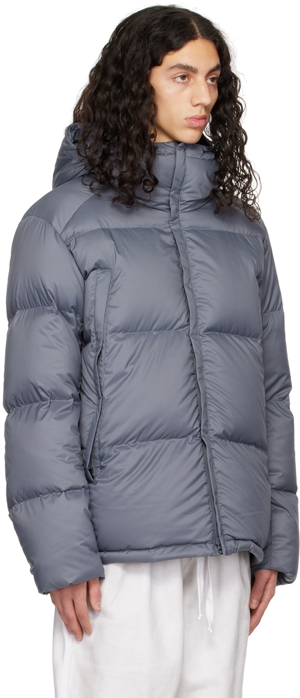 Snow Peak Gray Quilted Down Jacket Snow Peak