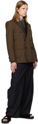 sacai Brown Suiting Blazer