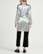 Jijil Womens Overcoat & Trench Coat in Silver
