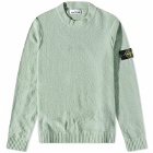Stone Island 40th Anniversary Boucle Mock Neck Knit in Sage