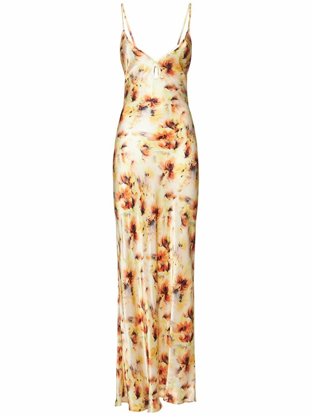 Photo: BEC + BRIDGE Sunset Floral Viscose Satin Maxi Dress