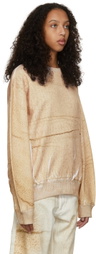 Bianca Saunders Beige Knit Where Sweatshirt