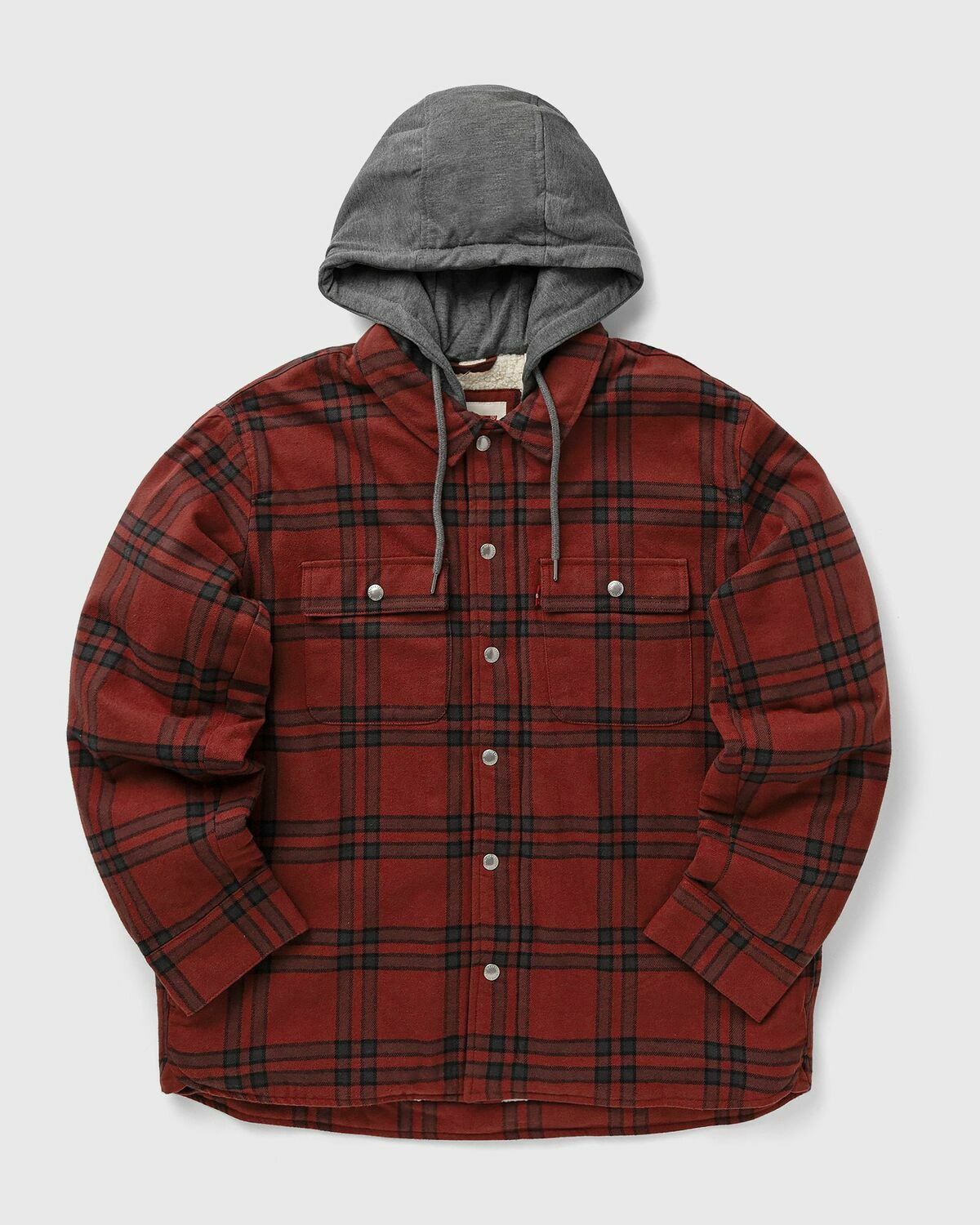 Levis FRANCISCO SHERPA FLANNEL Red Mens Overshirt