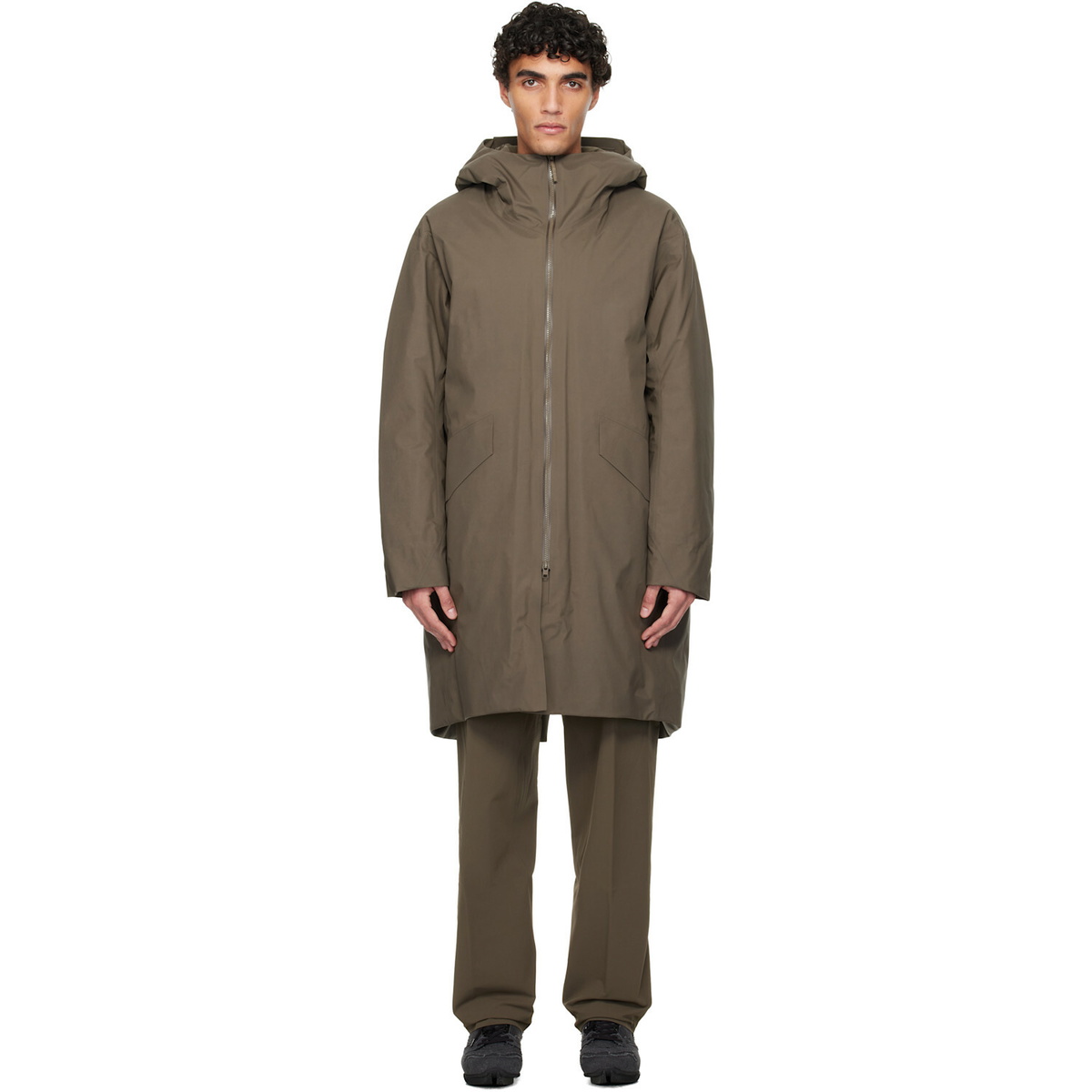 Veilance Taupe Monitor Down Coat