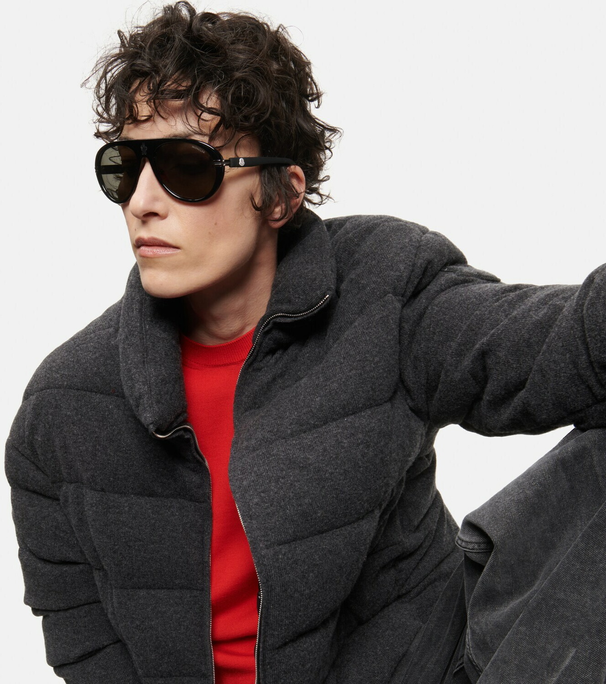 MONCLER　ML0240 01H NAVIGAZE　サングラス 偏光レンズ Amazon.com: Moncler Navigaze Sunglasses ML0240 21C White