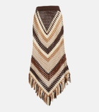Dodo Bar Or Brejacha crochet midi skirt
