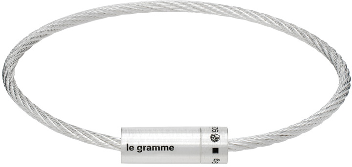 Photo: Le Gramme Silver Cable 'Le 9g' Bracelet