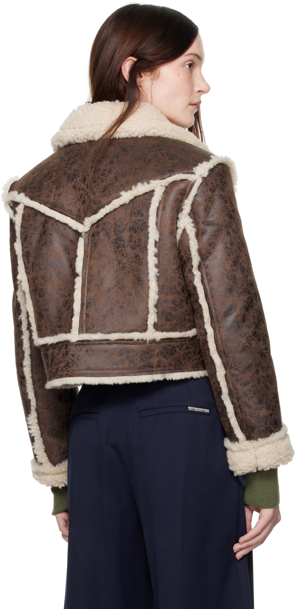 Stand Studio Brown Nyrah Faux-Leather Jacket