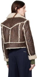 Stand Studio Brown Nyrah Faux-Leather Jacket