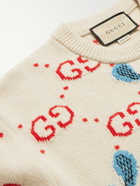 GUCCI - Logo-Jacquard Wool Sweater - Multi