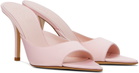 GIABORGHINI Pink Perni 04 Satin Heeled Sandals