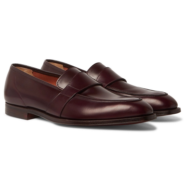 Photo: George Cleverley - Owen Leather Penny Loafers - Burgundy