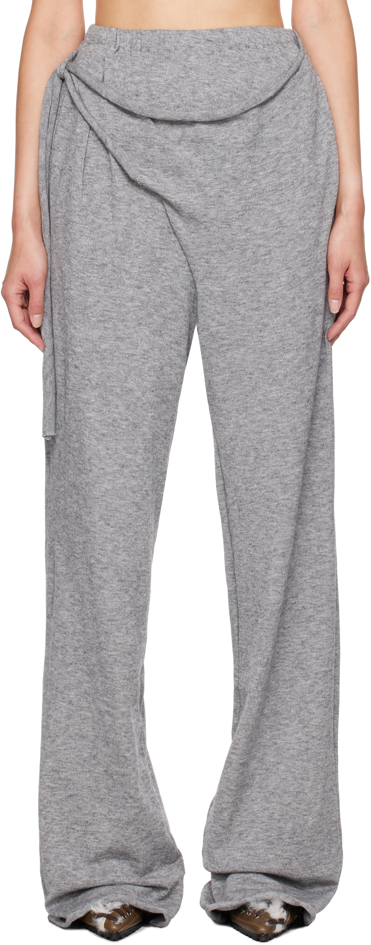 Ottolinger Gray Knit Lounge Pants Ottolinger