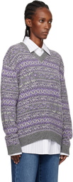 Julie Kegels Gray Kair V-Neck Sweater