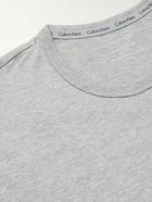 CALVIN KLEIN UNDERWEAR - Comfort Mélange Cotton-Jersey T-Shirt - Gray