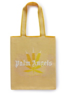 Palm Angels - Logo-Print Raffia Tote Bag