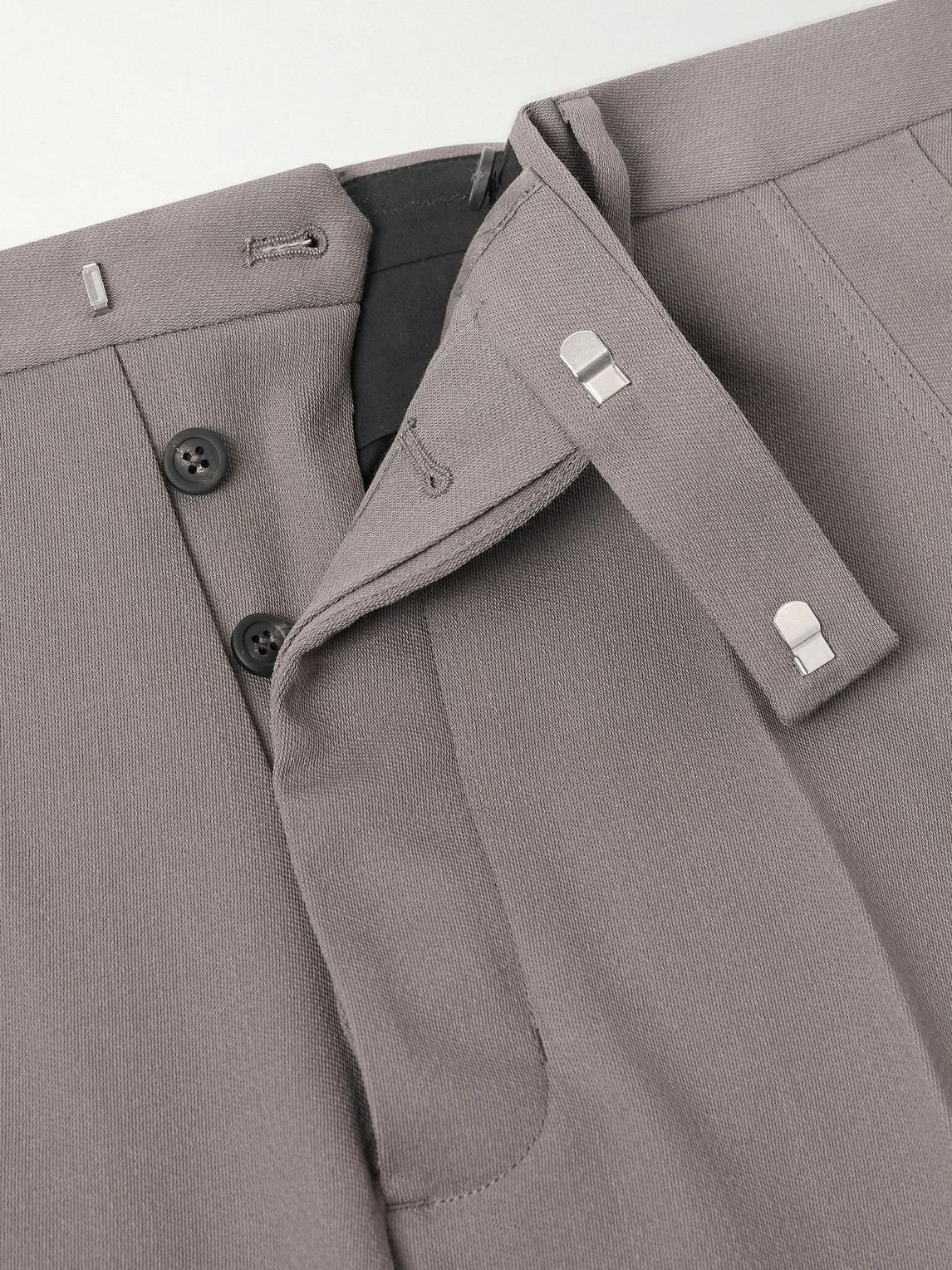 Rick Owens - Straight-Leg Wool Trousers - Gray