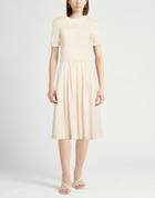 Peserico Womens Midi dress Cream