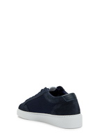 Cleens Luxor Slim Panelled Mesh-knit Sneakers Navy