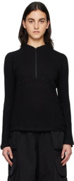 Hyein Seo Black Half-Zip Sweater
