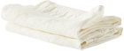 Tekla Two-Pack Off-White Linen Glass Towel