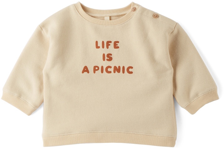 Photo: Organic Zoo Baby Beige 'Life Is A Picnic' Sweatshirt