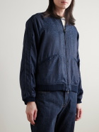 Blue Blue Japan - Satin-Jacquard Bomber Jacket - Blue