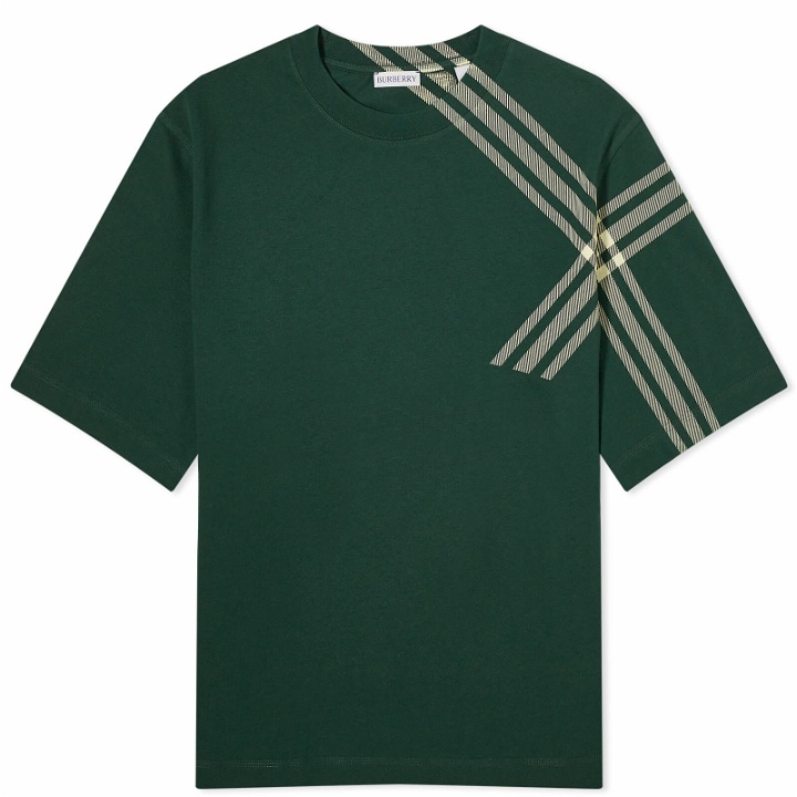 Photo: Burberry Men's Sleeve Check T-Shirt in Ivy
